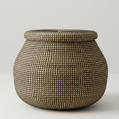 Handwoven Baba Tree Decorative Wall Basket – Sunburst Pattern (Copy) (Copy) (Copy)