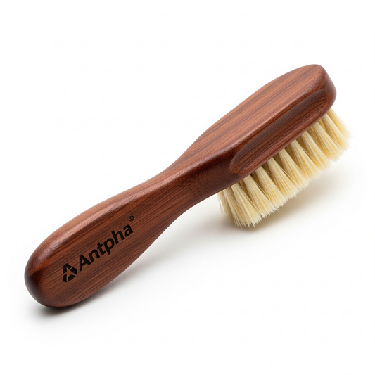 Antpha Natural Table Dust Brush – Handcrafted Palm Fiber Mini Broom for Desk & Surface Cleaning