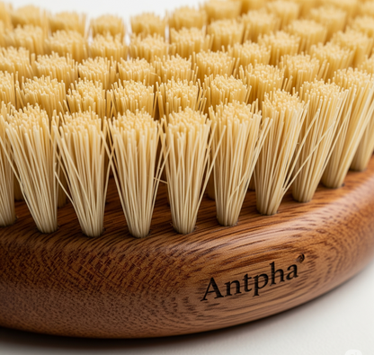Antpha Natural Table Dust Brush – Handcrafted Palm Fiber Mini Broom for Desk & Surface Cleaning
